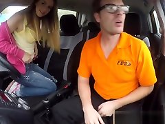 Busty sjaney and tommy Slurping Cock In Car