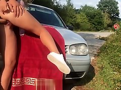 Real milking teen mom dating with son on Road - Risky Caught by Stopping bus - AdventuresCouple