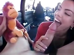 Hot Ass Brunette Giving Hell Of A Bj In The Bus