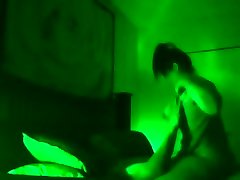 Painful Anal night vision with donkey dick girl Soldier woken for sex
