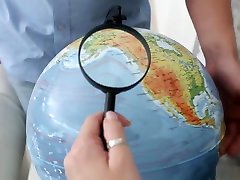 Sofy May Need A Magnifying Glass To Explore The Globe, But