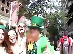 Naughty Besties Enjoying Group Sex In St Patricks Day