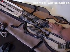 Weapons Trader Bangs Busty In Bondage