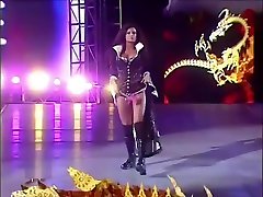 WWE bra & abg indo masih bau kencur match Maria Kanellis vs Candice Michelle