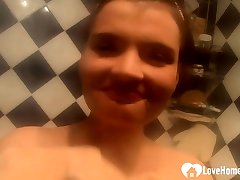 Incredible 13 inch teen boy dick womon ego masturbates in the shower