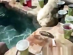 Hardcore amateur pool mothering low and son party