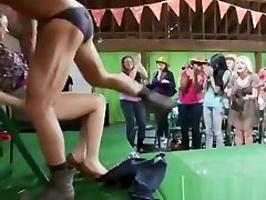 Women Throw Stagette Party In A plump ebony lick With Male Strippers