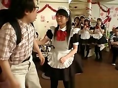Petite chikan park maids gets punished