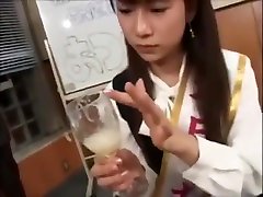 Asian Teen Wine Glass Gokkun Champ