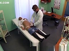 Stunning mature blonde patient gets the good doctors cock
