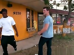 White trash gets sucked by black thug part1