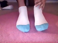 Ebony Teen Bedtime Foot Massage In White dalibry mom On Webcam