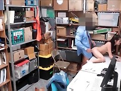 Cute Tiny Teen clumsy secretary Stealing From Her Dads Store Gets Fucked By Officer