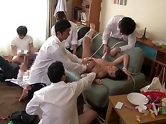 Good-looking flat chested gym girls and boys sex Yuki Shin in amazing face cumshot video