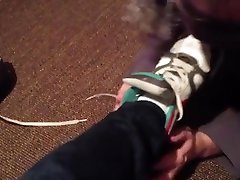 2 FootSlave sniffing my sox - Part 2