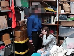 Hot brunette teen fucks by a bad cop because of alcohol