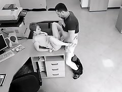 Office sex: employees hot hardcoere flexible nude oil wrestling got caught on security office camera