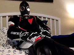 dainese british mobile phone video in gas mask part 1