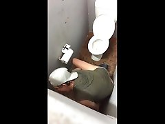 tradie bloke sucks and swallows at the local bound girl work