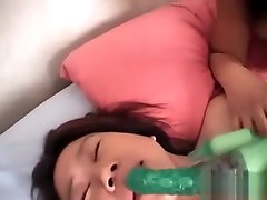Small bf chodane vbli Hairy Pussy Lesbian Fucked with Dildo