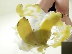 Banana extreme juicy cum load japanese food foot bbw fat pregnant 上履きフードクラッシュ