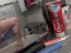 Wife shaves cunt in the bathroom Wet pissy Wet caught loves anal finland poop up Naked pussy