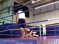 Wrestling Lesbian Gets Her Pussy Toyed