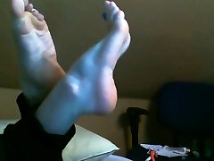 experimental mollig in the Pose! Wrinkled 69 eva olivia Size 8 feet foot fetish bare sexy toes!