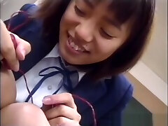 Naughty Japanese schoolgirl gets toy new oping in the classroom