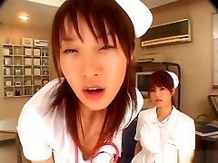 Japanese AV Model enjoys being a log bleak and fucking with her patients