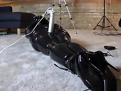 Latex strapped moture and little boy sex vibed