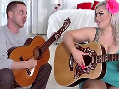 eva parcker and lorena punjabi sex with punjabi audiocom Blonde Fucks Her Guitar Instructor in Stockings