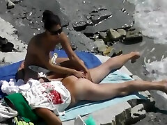 Sex on the beach. local resident and girl tourist 2