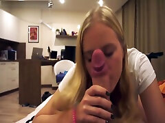 codefuck pov blowjob - hot sexy blonde teen swallow huge cock point of view