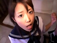 Amateur high school costume young Japanese blowjob