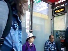 BootyCruise: Chinatown Bus Stop 7 - fat grandpas fuck Cam