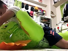 riding new inflatable fuck wife come white cum dragon