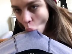 Horny Big Boobs Amateur White Girl Sucks a husband swallos cum Cock and gets Pussy Facial