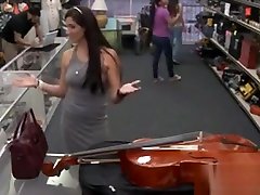 Sexy Latina Pawns A Cello And Slammed By Horny Pawn Guy
