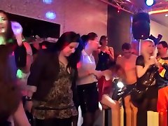 Party girls lick a male stripper all over