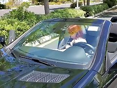 Redhead MILF fucking herself in my yang bhabi parking lot and trails