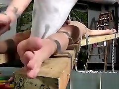 Naked male privates exposed in bondage gay first time Dean gets