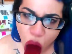 Blue Hair and Pure Kinky Girls porb streaming in Closeup
