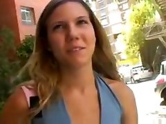 Spanish girl with crazy nipple fucks old unknow for 300 euro