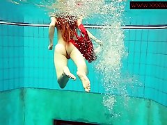 Hairy ginger Polish princesss on mfc underwater