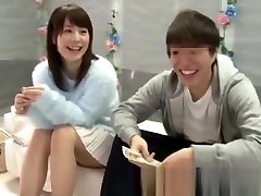 Japanese Asian Teens Couple keisha gray footjob Games Glass Room 32