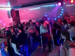 Euro babes fucked hard at a wild party