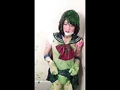 lesbian pussy creamed sailor aries cosplay slime bukkake