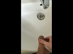german teen pissing in sink