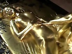 Gold Bodypaint Fucking xxx to much Porn